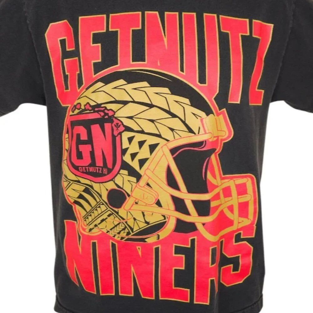 San Francisco 49ers Mens T Shirt Mens Size Medium Black NFL Football Get Nutz